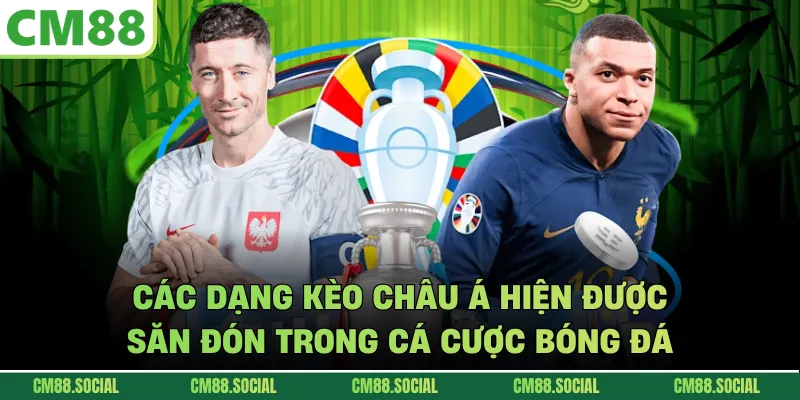 Các dạng kèo châu Á hiện được săn đón trong cá cược bóng đá